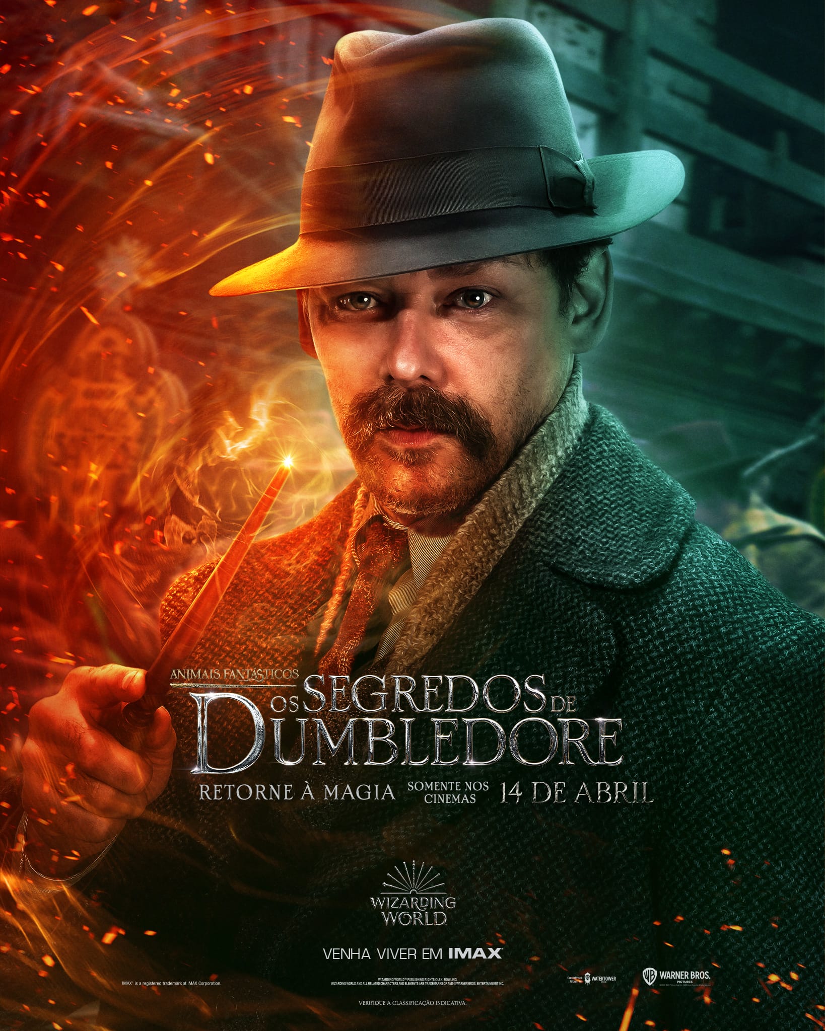 Richard Coyle vive Aberforth Dumbledore em Animais Fantásticos: Os Segredos de Dumbledore (Imagem: Warner Bros. Pictures/Divulgação